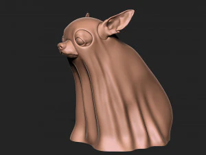 HALLOWEEN GHOST DOG 3D Print Model