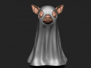 HALLOWEEN GHOST DOG Modèles 3D en vedette