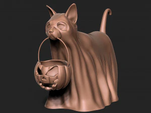 HALLOWEEN CAT 3D Print Model
