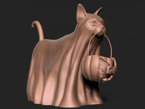 HALLOWEEN CAT 3D Print Model