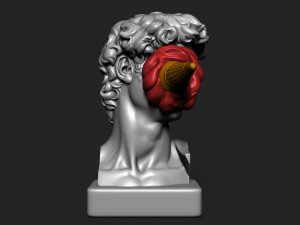 DAVID WITH ICE CREAM STATUE 3D प्रिंट मॉडल