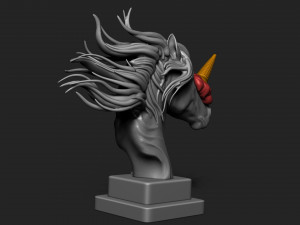 HORSE AND UNICORN WITH ICE CREAM 3Dプリントモデル