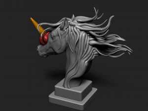 HORSE AND UNICORN WITH ICE CREAM 3Dプリントモデル