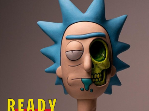 RICK AND MORTY - RICK SKULL 3D Print Model