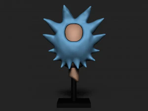 RICK AND MORTY - RICK SKULL 3D Print Model