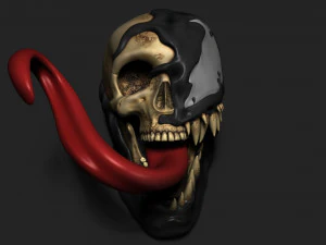 VENOM SKULL 3D Print Model