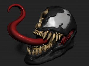VENOM SKULL 3D Принт Модель