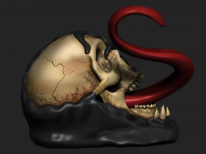 VENOM SKULL 3D Print Model