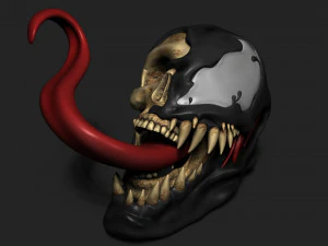 VENOM SKULL 3D Print Model