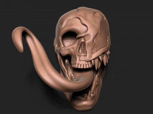 VENOM SKULL 3D Print Model