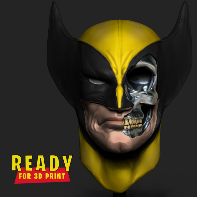 LOGAN WOLVERINE 3D प्रिंट मॉडल .c4d .max .obj .3ds .fbx .stl .blend 