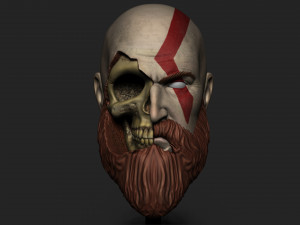 KRATOS SKULL 3D Принт Модель