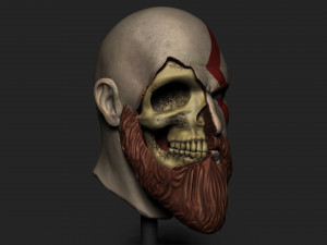 KRATOS SKULL 3D Принт Модель
