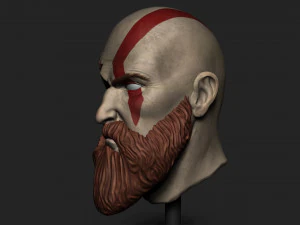KRATOS SKULL 3D Print Model