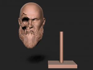 KRATOS SKULL 3D Print Model
