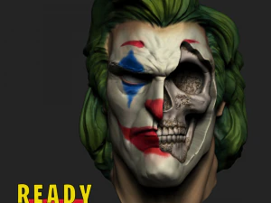 조커 해골 - 호아킨 피닉스 3D 프린트 모델