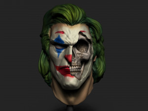 JOKER SKULL - JOAQUIN PHOENIX 3D Print Model