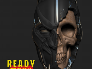 BLACK PANTHER SKULL 3Dプリントモデル