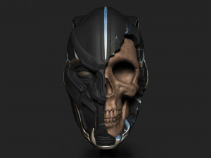 BLACK PANTHER SKULL 3D Print Model