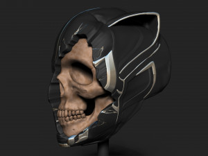 BLACK PANTHER SKULL 3D Print Model