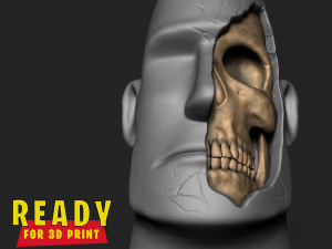 EASTER ISLAND HEAD 3D Print Model
