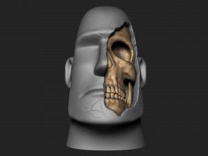 EASTER ISLAND HEAD 3D Print Model