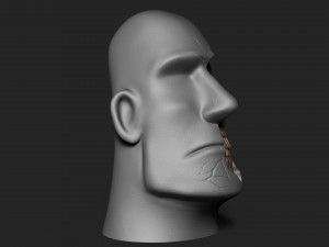 EASTER ISLAND HEAD 3D Print Model