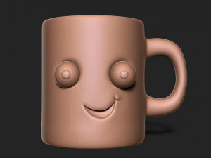 热咖啡杯 3D 打印模型