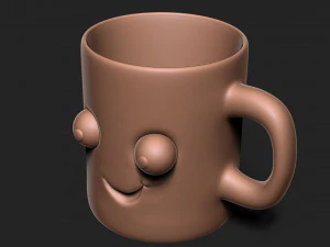 热咖啡杯 3D 打印模型