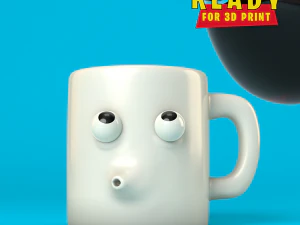 HOT COFFEE CUP 3D Print Model