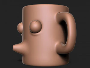HOT COFFEE CUP 3D Print Model