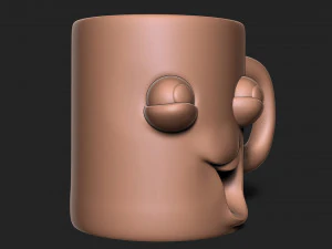Hei&szlig;e Kaffeetasse 3D Druckmodell