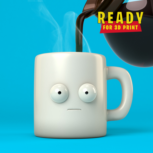 HOT COFFEE CUP 3D 打印模型 .c4d .max .obj .3ds .fbx .stl .blend 