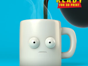 HOT COFFEE CUP 3D Print Model