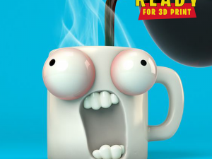 HOT COFFEE CUP 3D Print Model