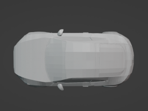 Low poly car audi tt 2009 Modelo 3D