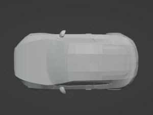 Low poly car audi tt 2009 3D Model