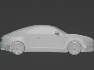 Low poly car audi tt 2009 3D Model