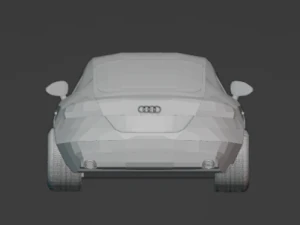 Low poly car audi tt 2009 3D Model