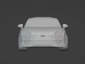 Low poly car audi tt 2009 3D Model