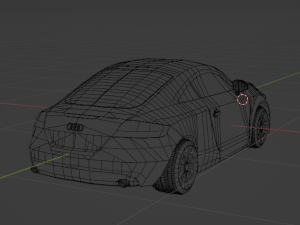Low poly car audi tt 2009 Modelo 3D