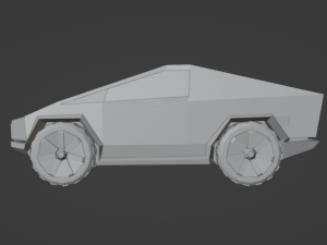 Tesla Cybertruck Coupe 3D Модель