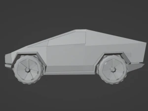 Tesla Cybertruck Coupe 3D Model