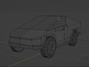 Tesla Cybertruck Coupe 3D Model