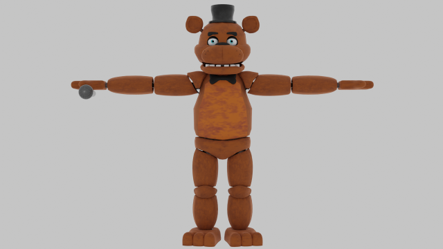 Freddy3DModel 3D Model .c4d .max .obj .3ds .fbx .stl .blend 