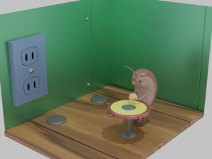 Meme Spongebob Modello 3D