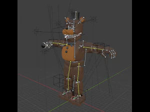 Old Freddy 3D Model