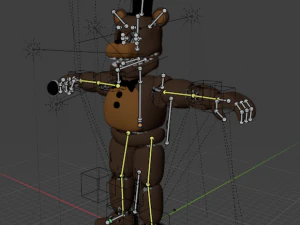 Old Freddy 3D Model