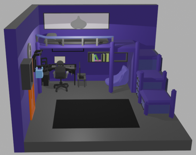 My like bedroom 3D Model .c4d .max .obj .3ds .fbx .stl .blend 
