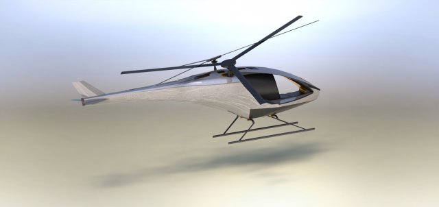 RC HELKOPTER 3D Принт Модель .c4d .max .obj .3ds .fbx .stl .blend 